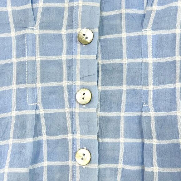 Anthropologie Plenty Tracy Reese Embroidered Collar Blouse XS Cottage French - Picture 5 of 13
